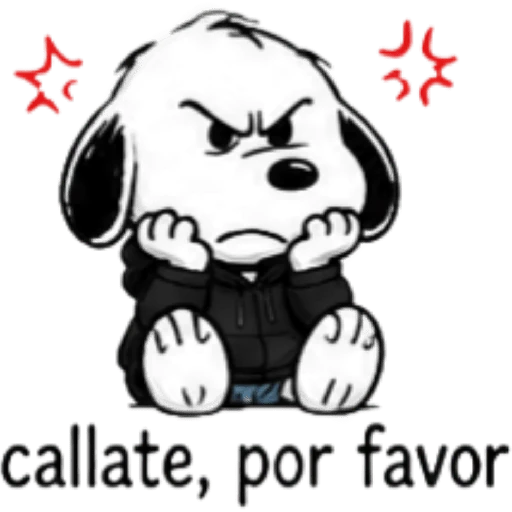 Snoopy enojado 🐾😡