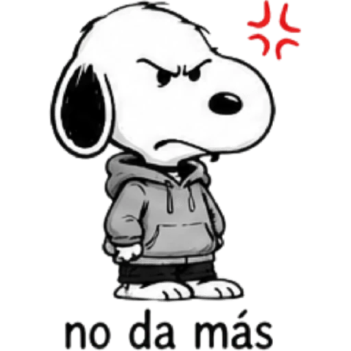Snoopy enojado 🐾😡