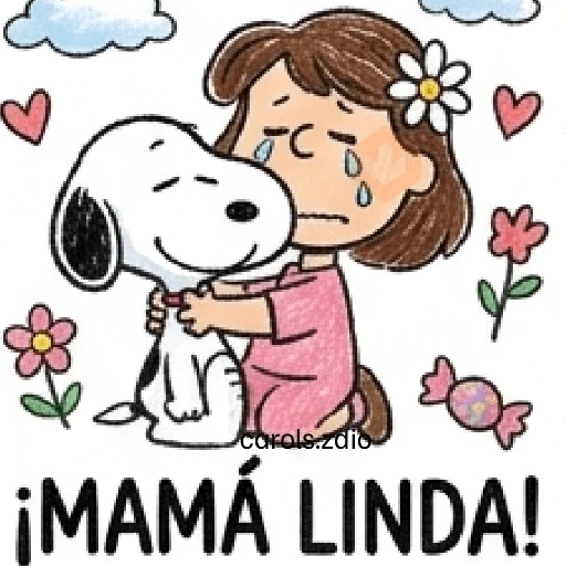 Día de las Madres Snoopy 💐🌷
