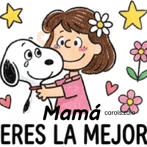 Día de las Madres Snoopy 💐🌷