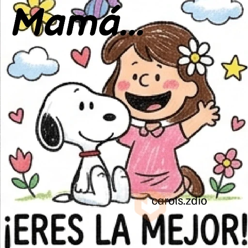 Día de las Madres Snoopy 💐🌷