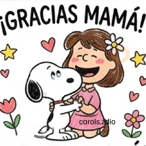 Día de las Madres Snoopy 💐🌷