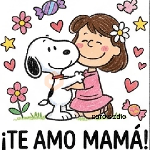 Día de las Madres Snoopy 💐🌷