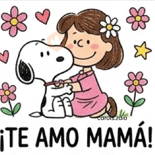 Día de las Madres Snoopy 💐🌷