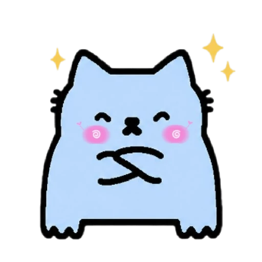 Nub Cat Kawaii Emojis✨💙🐾