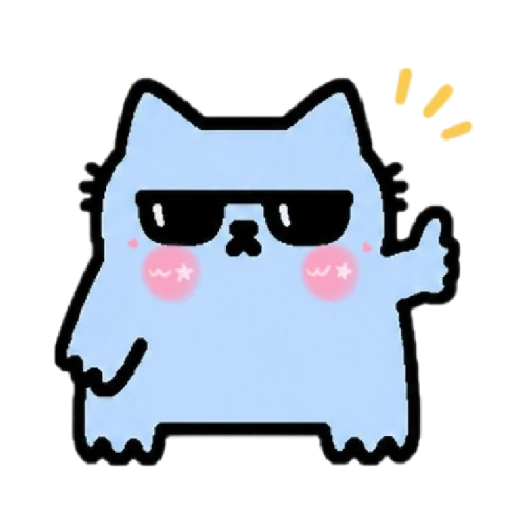Nub Cat Kawaii Emojis✨💙🐾