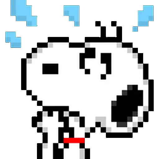 Snoopy pixel animado U⁠^⁠ｪ⁠^⁠U