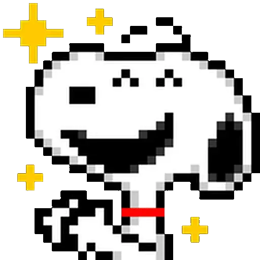 Snoopy pixel animado U⁠^⁠ｪ⁠^⁠U