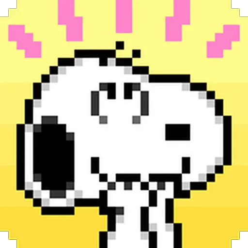 Snoopy pixel animado U⁠^⁠ｪ⁠^⁠U