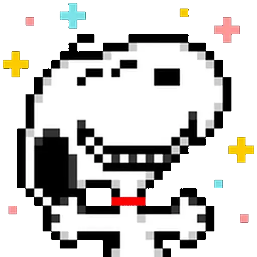 Snoopy pixel animado U⁠^⁠ｪ⁠^⁠U