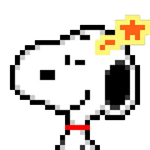 Snoopy pixel animado U⁠^⁠ｪ⁠^⁠U