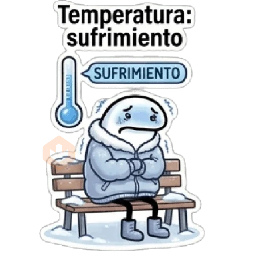 Frío,Invierno Extremo FLORK❄❄ sticker 22