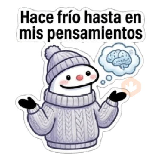 Frío,Invierno Extremo FLORK❄❄ sticker 16