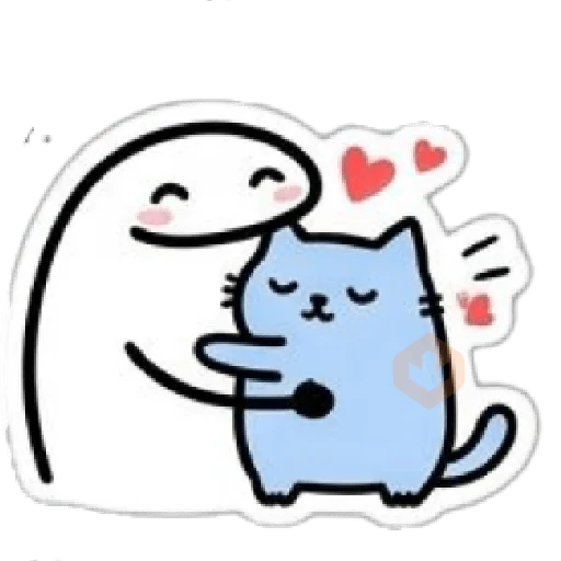 Nub nub cat y Flork🐾✨ sticker 11