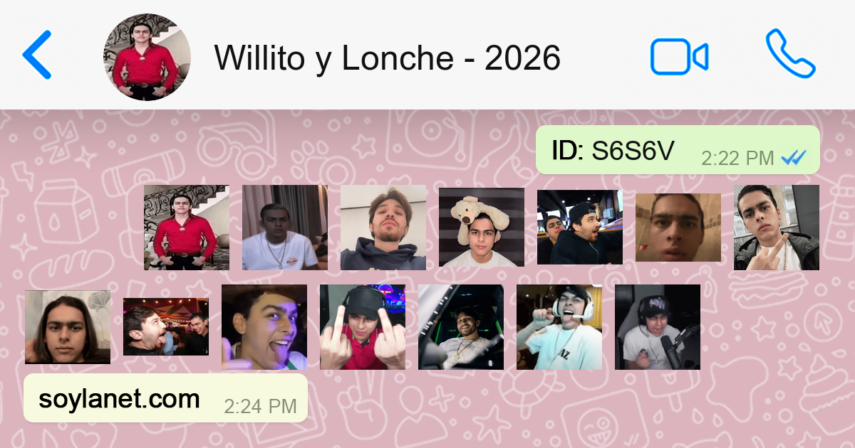 Stickers Willito y Lonche | 2026 para WhatsApp y Telegram | SoylaNet