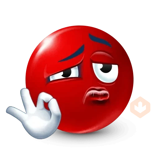 Red Emojis 🔴✨ sticker 16