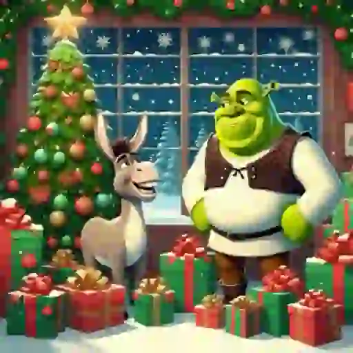 NAVIDAD SHREK RANDOM💚🎄✨ sticker 16