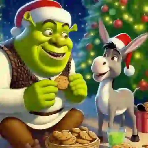 NAVIDAD SHREK RANDOM💚🎄✨ sticker 15