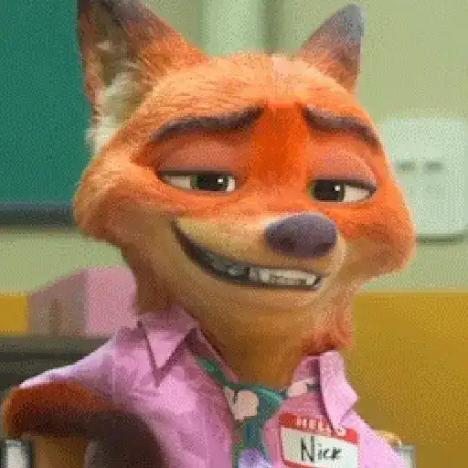 🦊👮🏻‍♂️NICK WILDE~Zootopia👮🏻‍♂️🦊 sticker 26