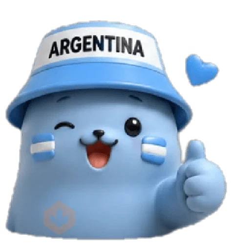 Nub Nub Cat 3d Argentina 🇦🇷🐾✨ sticker 12