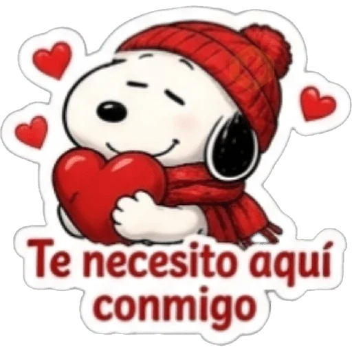 Snoopy Amor en Invierno 🐾❤️ sticker 15