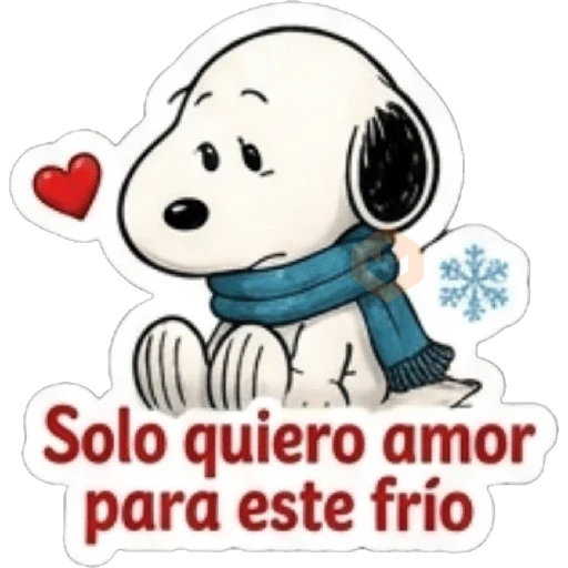 Snoopy Amor en Invierno 🐾❤️ sticker 11