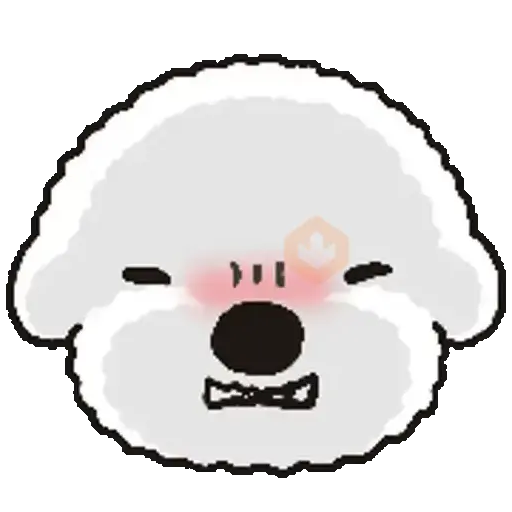 Emoji Perrito Blanco Animado 🐶 sticker 14