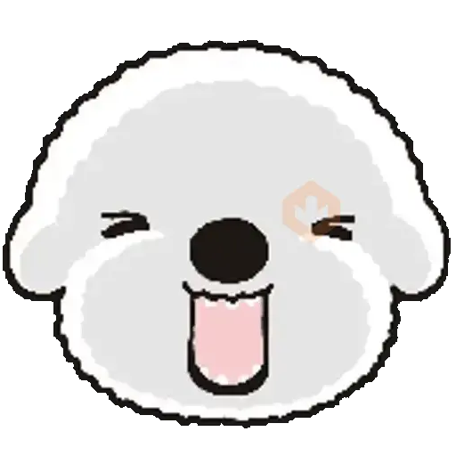 Emoji Perrito Blanco Animado 🐶 sticker 11