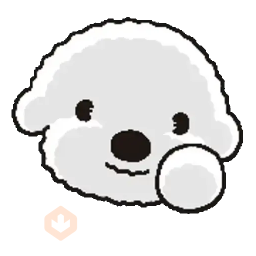 Emoji Perrito Blanco Animado 🐶 sticker 12