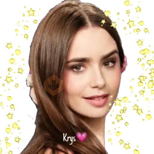 Lily Collins (By 𝓚𝓻𝔂𝓼) sticker 17
