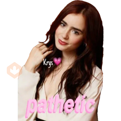 Lily Collins (By 𝓚𝓻𝔂𝓼) sticker 22