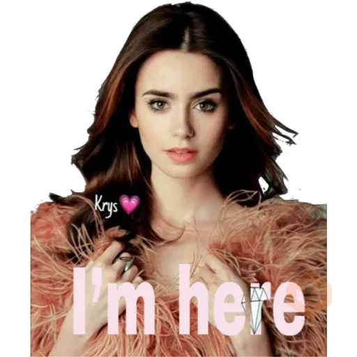 Lily Collins (By 𝓚𝓻𝔂𝓼) sticker 14