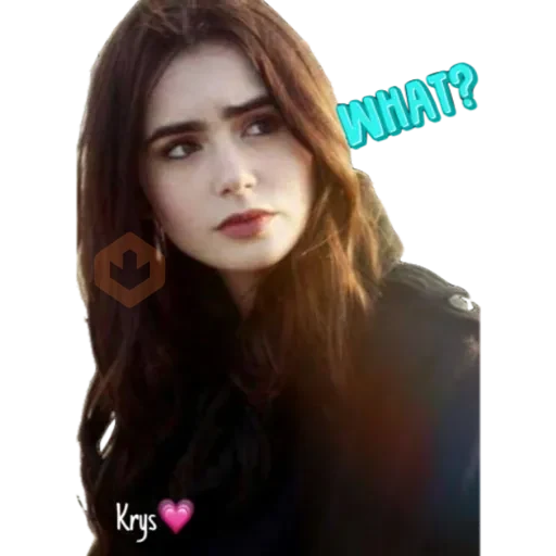 Lily Collins (By 𝓚𝓻𝔂𝓼) sticker 26