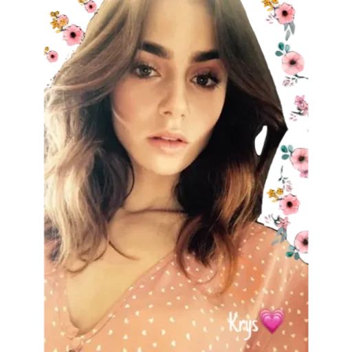 Lily Collins (By 𝓚𝓻𝔂𝓼) sticker 24