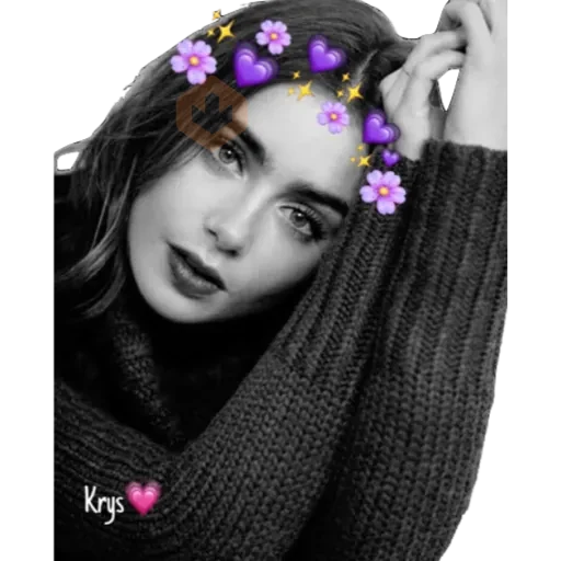 Lily Collins (By 𝓚𝓻𝔂𝓼) sticker 21