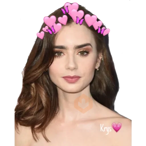 Lily Collins (By 𝓚𝓻𝔂𝓼) sticker 12