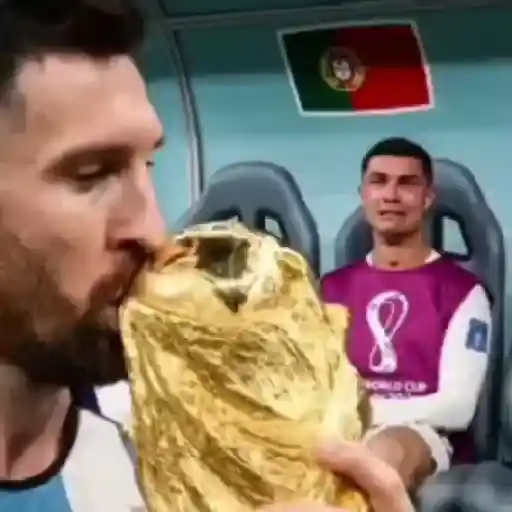 Memes e reações do Messi 😂 sticker 12