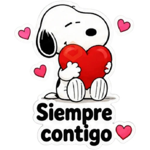 Snoopy con Cariño 🐾💕 sticker 13