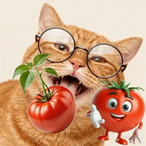 Gatos Tomate sticker 11