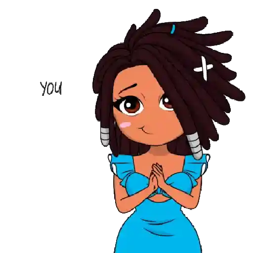 Bonequinhas para reagir ✨️ sticker 17