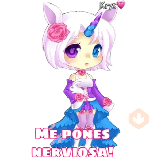 Unicorn girl 🦄💕 sticker 22