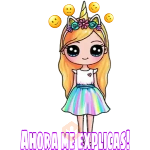 Unicorn girl 🦄💕 sticker 14