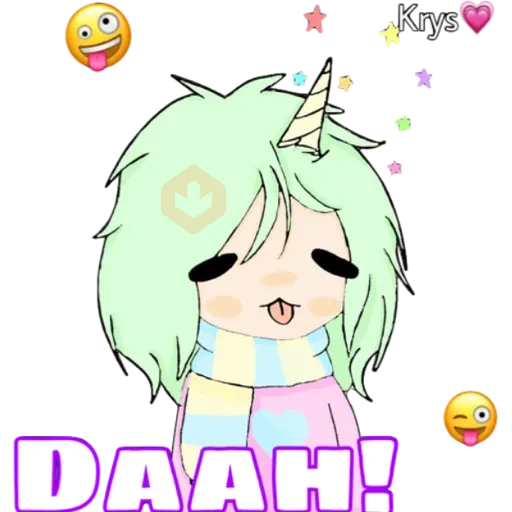 Unicorn girl 🦄💕 sticker 21