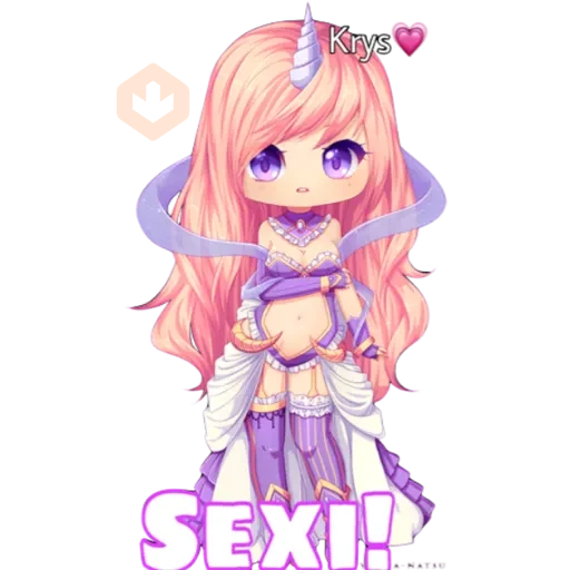 Unicorn girl 🦄💕 sticker 17