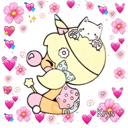Unicorn girl 🦄💕 sticker 20