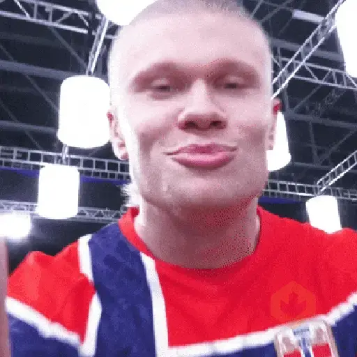 Erling Haaland 🔝 Reações sticker 21