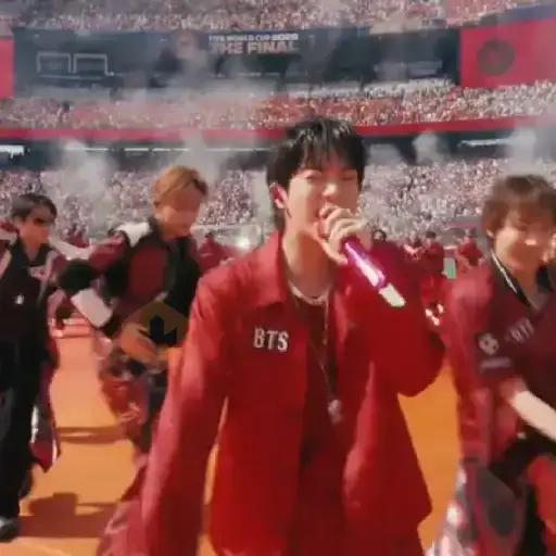 Shakira y BTS mundial clausura sticker 24