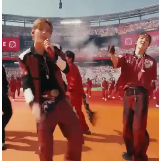 Shakira y BTS mundial clausura sticker 23