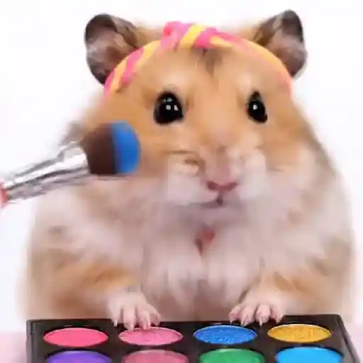 🐹💄HAMSTER Maquillándose💄🐹 sticker 11
