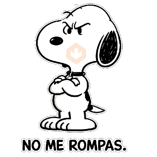 Snoopy enojado 🐾😡 sticker 13